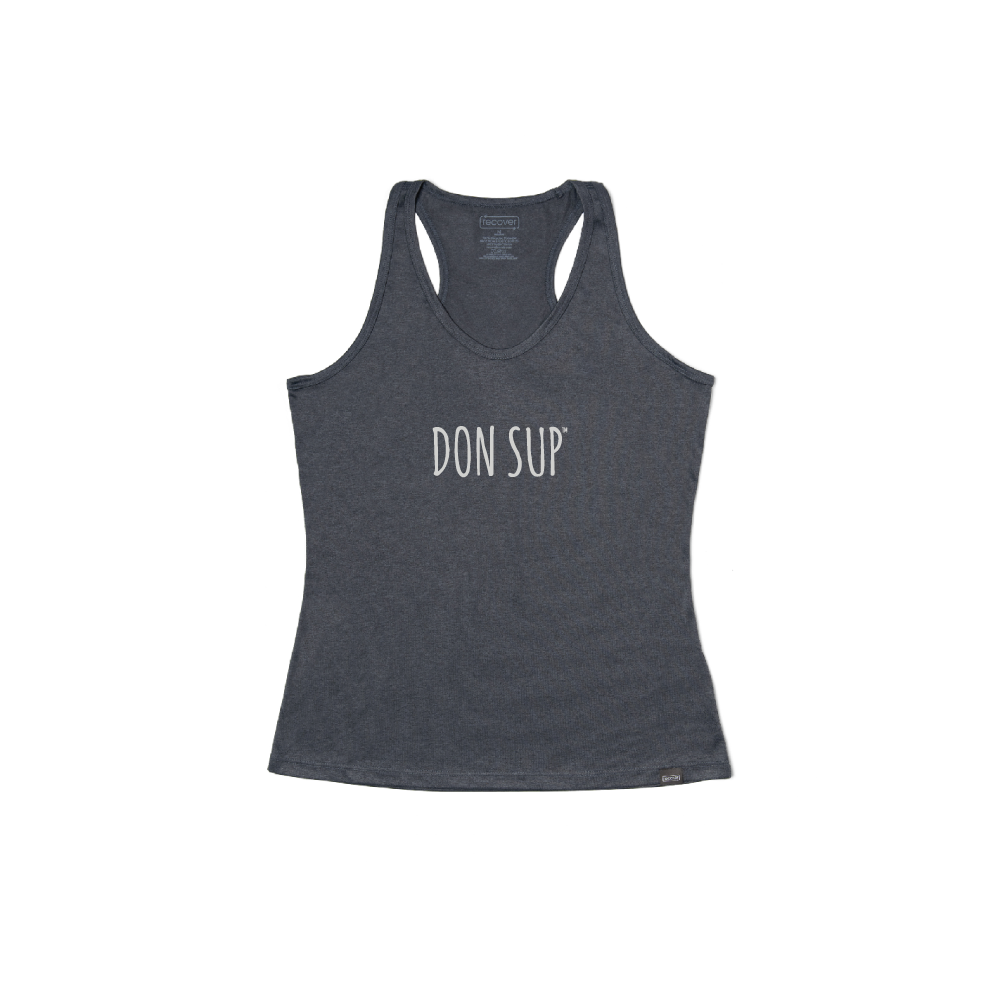 SINGLET Women's Heather Black DON SUP™ "World Paddler"