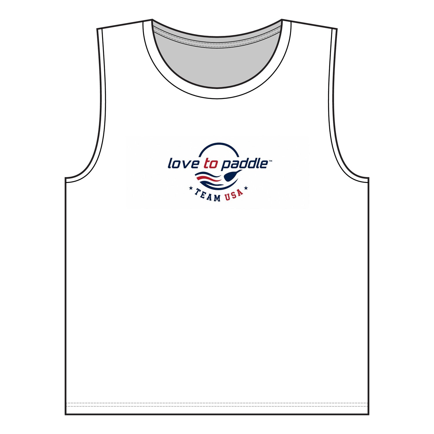 Women's Love to Paddle Tank - CELEBRATE FREEDOM
