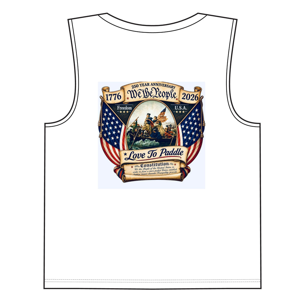 Women's Love to Paddle Tank - CELEBRATE FREEDOM